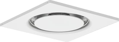 Econox Plafondrooster staal ronde luchtuitlaat voor toe- en afvoer 595x595 mm â€“ 160 mm â€“ RAL 9016