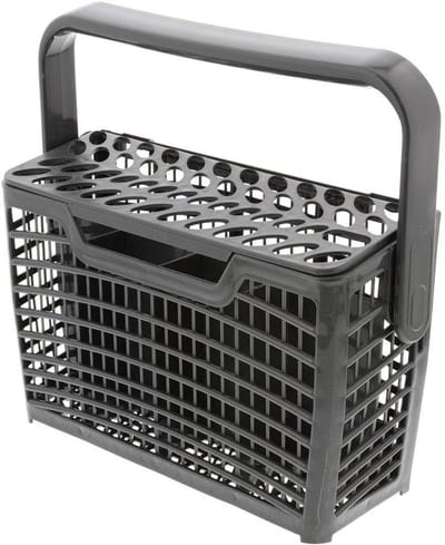 Vaatwasser Bestekmand - Bestekkorf Vaatwasser - Vaat Reinigen - Slimline Ontwerp - 265 x 222 x 70 mm - Grijs
