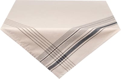 Clayre & Eef Tafelkleed CES05Z 150*250 cm Zwart Katoen Rechthoek Tafellaken Tafellinnen Tafeltextiel