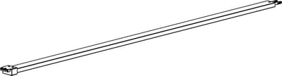 Stabilisatiesteun Meubel - Ondersteuning Voet - Vrijstaande Montage - 100cm Lengte - 5 x 1 cm - Zwart