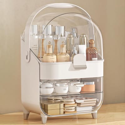 Make-up Organizer en Huidverzorging Organizer met Lades, Waterdicht en Stofdicht voor Badkamer en Slaapkamer