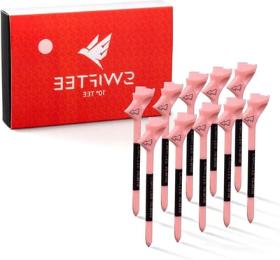 Golf Tees - Tees Golf - Verbeter Afstand Precisie - 10 Graden Hoek - 83mm - Roze