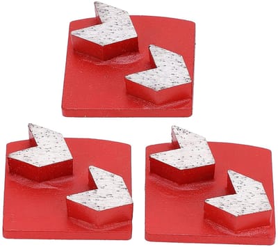 Diamantslijpschoenen - Beton slijpen - Vloeren Egaliseren - Hoge Slijpprestaties - 3 stuks - Rood