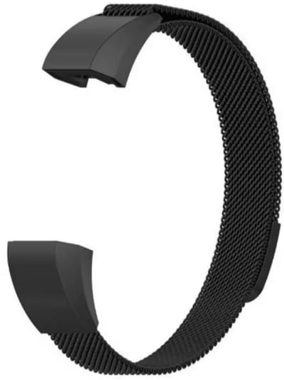 Scoby - Horlogebandje - Smartwatch Band - Geschikt voor FitBit Alta - Magneetsluiting - Zwart - Maat S