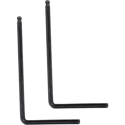 2 stuks inbussleutels voor halspen (4 mm en 5 mm) met kogelkop voor Martin akoestische gitaar zwart