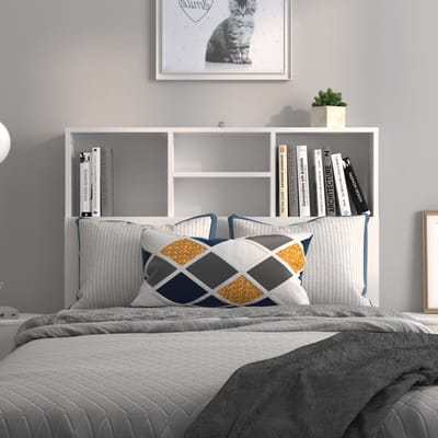vidaXL - Hoofdbordkast - 100x19x103,5 - cm - wit