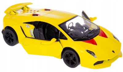 Kinsmart Lamborghini Sesto Elemento modelauto 1:38 Geel