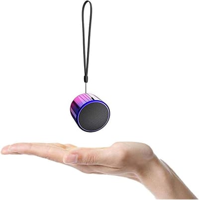 Draagbare Luidspreker - Pocket Stereo - Muziek Streamen - Draadloze Stereo Koppeling - 3 x 2 x 1 cm - Zwart