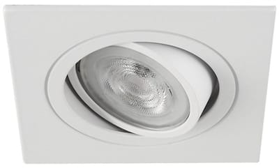 Warmglow inbouwspot Cornelis -Vierkant Wit -Philips Warm Glow -Dimbaar -3.7W -Philips LED