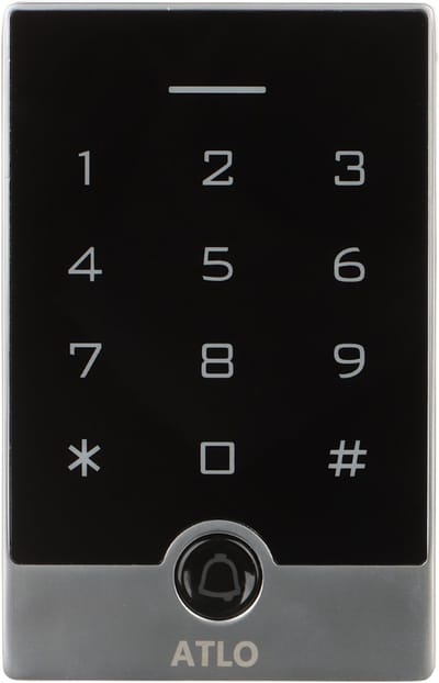 WL4 KPRW-2M stand alone WiFi touch keypad, bel en RFID kaartlezer met Tuya app voor openen en geschikt voor buiten
