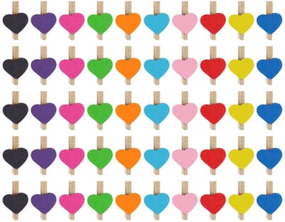 Wasknijpers voor liefdesfoto's, houten clips voor vakantiekaarten, perfecte decoratieve accessoires voor foto's, handwerk, bruiloften, feesten
