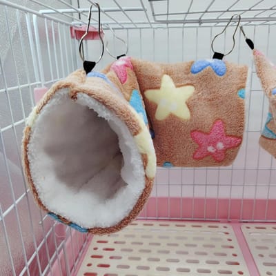 Kleine Dieren Cavia Rat Hangmat Hangende Tunnel en Zachte Bedmat voor Eekhoorn Hamster Schuilplaats Kooi jaula para hamster 50 x15cm