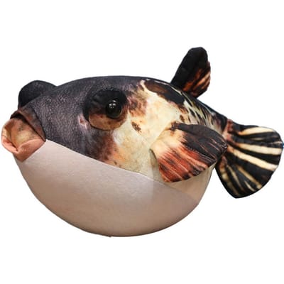Knuffeldieren Simulatie Kogelvis Pluche Speelgoed Rugkussen Bank Decoratief Kogelvis Pluche Hanger 20cm Slaap Pop