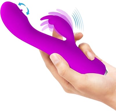 PRETTY LOVE - RACHEL RECHARGEABLE VIBRATOR WITH PURPLE SUCKER | VIBRATOR | VIBRATOR VOOR VROUW | SEKSSPEELTJES VOOR VROUW | SEX TOYS VOOR VROUW