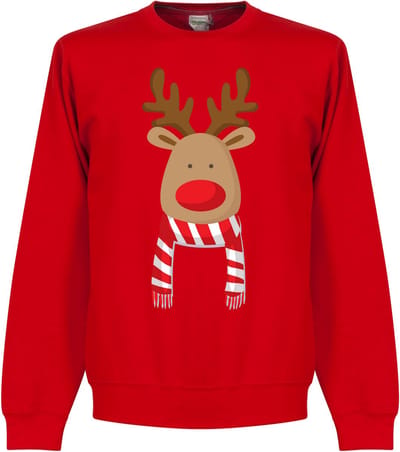 Christmas Reindeer Scarf Sweater - XL
