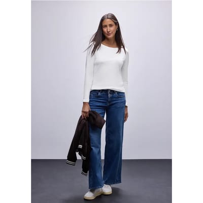 Basic shirt met lange mouwen
