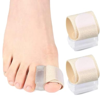 Set van 2 teenverspreiders voor Hallux Valgus, zachte SEBS anti-wrijving padding, verstelbare stevigheid voor pijnverlichting en comfort bij overlappende tenen