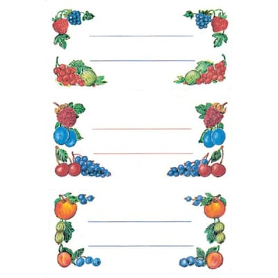 Naametiket Herma 3784 voor jampot en fruit - 12 stuks