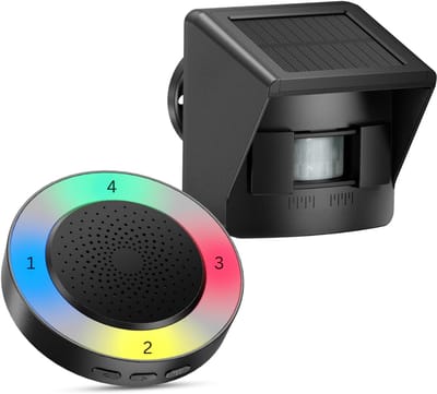 CRLYN® Opritverklikker - Entreemelder - Doorgangsmelder - Beveiliging - Zwart