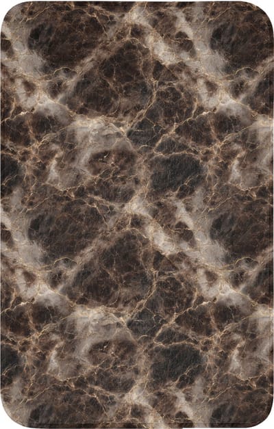 WC mat 50x80 cm - Antislip - Bruin - Goud - Marmer - Toiletmat - Vloermat - Douchemat - Toilet tapijt - Toiletmatten