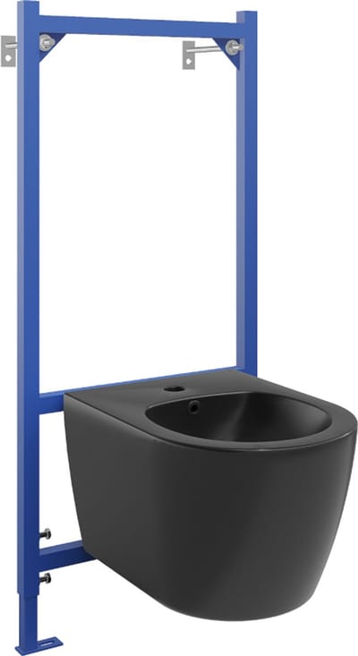 Mexen inbouw bidetset Fenix B met bidet Carmen, zwarte mat - 69935884985