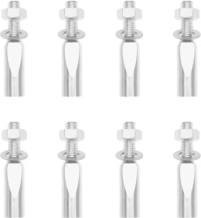 Dailygoods- Fiets Splitpennen 42mm - 9mm Diameter - 8 Stuks - Metalen Cotter Pins - Fietsaccessoires - Geschikt voor Racefietsen/Mountainbikes - Fietspennen