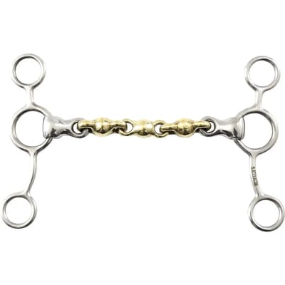 Pelham paard messing met waterford mondstuk Premier Equine