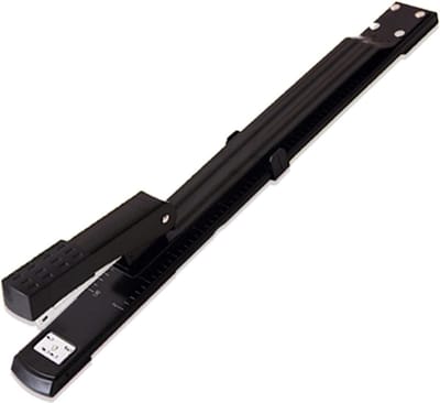 Nietmachine - Verlengnietmachine - Papier Verwerken - Metalen Constructie - 39 cm Armlengte - Zwart
