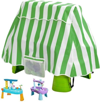 Water Tafelhoes Kinderen - Zandbakhoes Afdekhoes - Speelgoed Beschermen - Waterdicht Stofvrij - 94x56x65cm - Groen