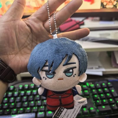 10cm Anime Volleybal Jongen Blue Lock Kawaii Tas Hanger Sleutelhanger Isagi Mikage Reo Rin Itoshi Sae Blue Prison Pluche Speelgoed Kinderen Cadeau gray