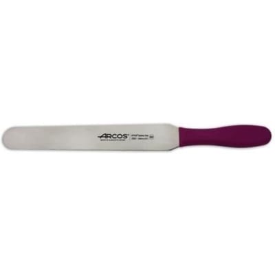 Spatel Arcos Kleur - Prof 299131 van roestvrij staal Nitrum en ergonomisch handvat van Polypropyleen in de kleur fuschia met een lemmet van 25
