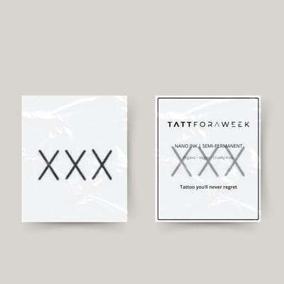 Tijdelijke tattoo xxx | Neptattoo volwassenen | Tijdelijke tattoo voor volwassenen | Temporary tattoo | Plaktattoos voor volwassenen | Neptattoos | Probeer zorgeloos een tattoo | tattforaweek