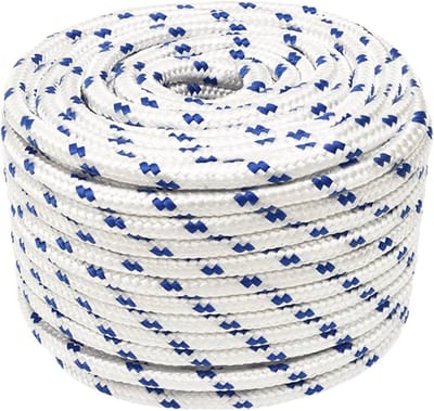Boottouw - Vastzetkoord - Watersport & Kamperen - Weerbestendig Polypropyleen - 12mm x 25m - Wit