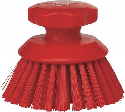 Vikan 3855 ronde werkborstel 11cm - Rood