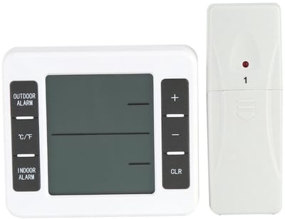 Dailygoods - Koelkast Thermometer - Digitale Temperatuursensor - Draadloos - LCD Scherm - Multifunctioneel - Voor Binnen en Buiten - Met Hoorbaar Alarm
