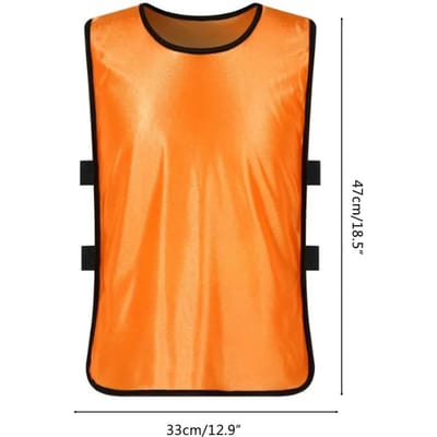 10 stuks Kinderen Scrimmage Training Vest Oefenjerseys Pennies Bibs voor Voetbal Basketbal Voetbal orange