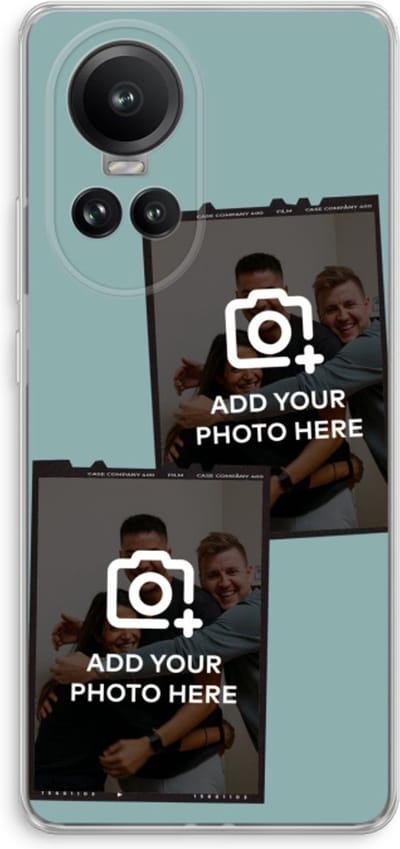 Gepersonaliseerd - Case Company® - Hoesje geschikt voor Oppo Reno 10 Pro hoesje - Polaroid Zwart - Soft Cover Telefoonhoesje - Bescherming aan alle Kanten en Schermrand