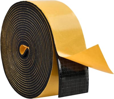 Dikke en sterke dubbelzijdige schuimtape van 5 meter voor ramen, deuren en voertuigen, weerbestendig en schokabsorberend