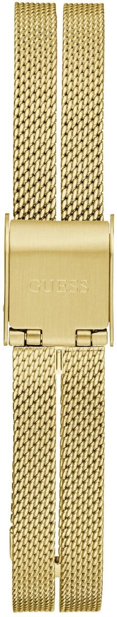 Guess Array Quartz Analoog Analoog Horloge Gold-Tone Kast 100%: Roestvrij Staal | Armband 100%: Roestvrij Staal/Gaas 28 mm GW0471L2, GW0471L3