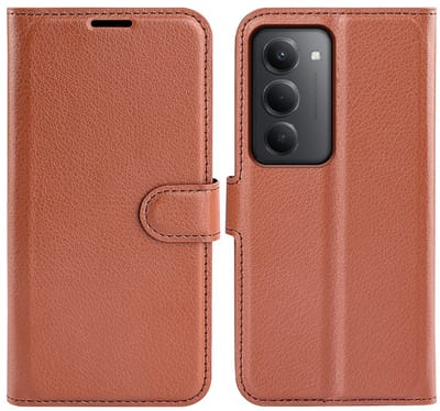 Coverup Hoesje - Geschikt voor Xiaomi Redmi 15 4G Hoesje - Coverup Book Case - Bruin