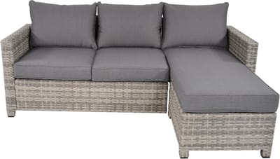 Loungehoekbank Adelynn Deluxe - loungebank tuin - loungebank tuinmeubels - loungebank buiten - tuinbankje - tuinbank - tuinbankjes weerbestendig - Zithoogte 43cm