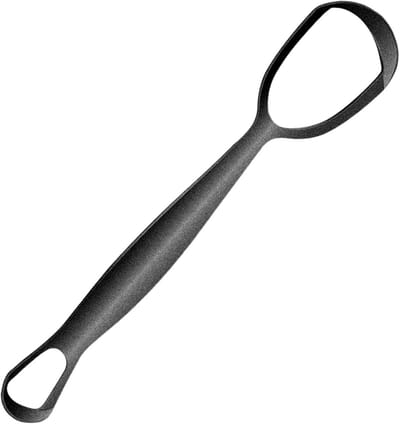Tongschraper - Tongreiniger - Optimale hygiëne - Roestvrijstaal - 155 x 38 cm - Zilver