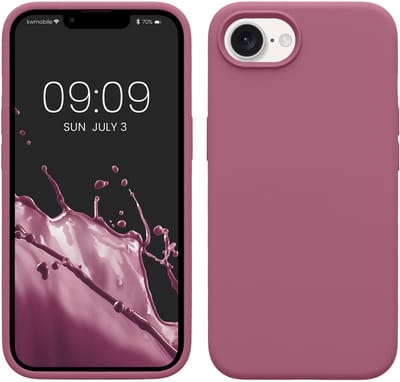 kwmobile telefoonhoesje geschikt voor Apple iPhone 17e / iPhone 16e - Hoesje met siliconen coating - Smartphone case in orchidee paars