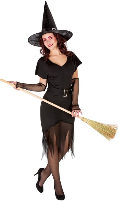 dressforfun - vrouwenkostuum Sexy tovenares S - verkleedkleding kostuum halloween verkleden feestkleding carnavalskleding carnaval feestkledij partykleding - 300121