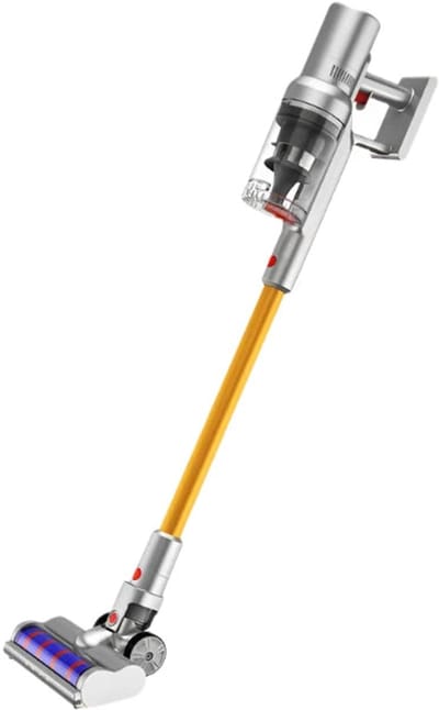 Steelstofzuiger Draadloos - Steelstofzuiger - Stofzuiger - Steelstofzuiger Snoerloos - 27KPa - 250W - LCD - Geel - Krachtige Zuigkracht