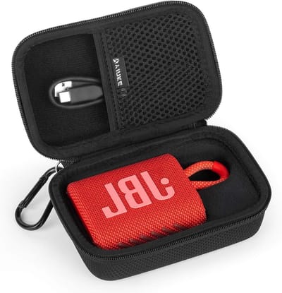 Duurzame Hardcase Reisopslag voor Bluetooth Speaker - Beschermende Tas voor JBL GO3 en Andere Modellen