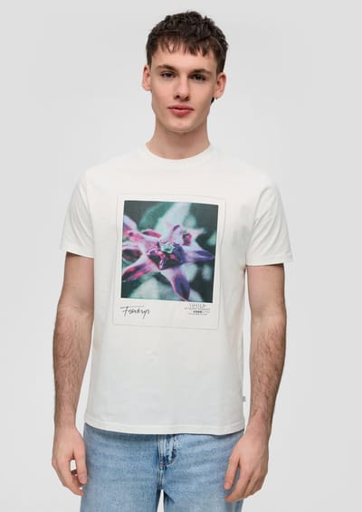 Qs Men-T-shirt--01D0 White-Maat M