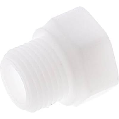 Verloopring G1/4'' Binnendraad X G1/2'' Buitendraad Polypropyleen (PP) 10bar FDA 27mm Hex