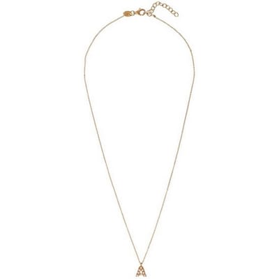 ALISIA AL4258.01.901 GOLD-PLATED LETTER A KETTING MET PARELS 1 STUK