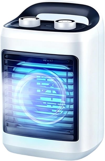 Persoonlijke Airco - Mini Ventilator - Persoonlijke Verkoeling - Stille USB Oplaadbaar - 26 x 15 x 26 cm - Wit